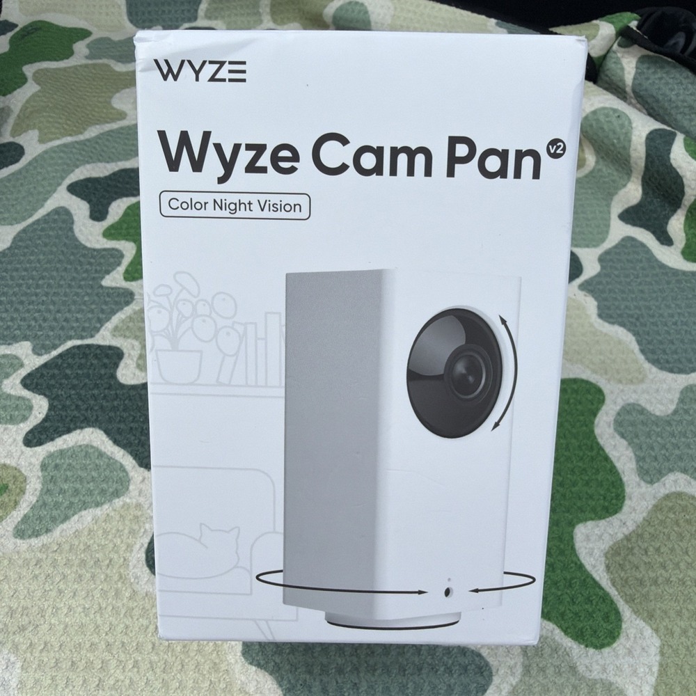 Wyze Cam Pan v2 Indoor Smart Home Camera WYZECP2 Color Night Vision White SEALED